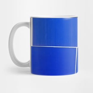 Blue Abstract Geometric Shapes Art Mug